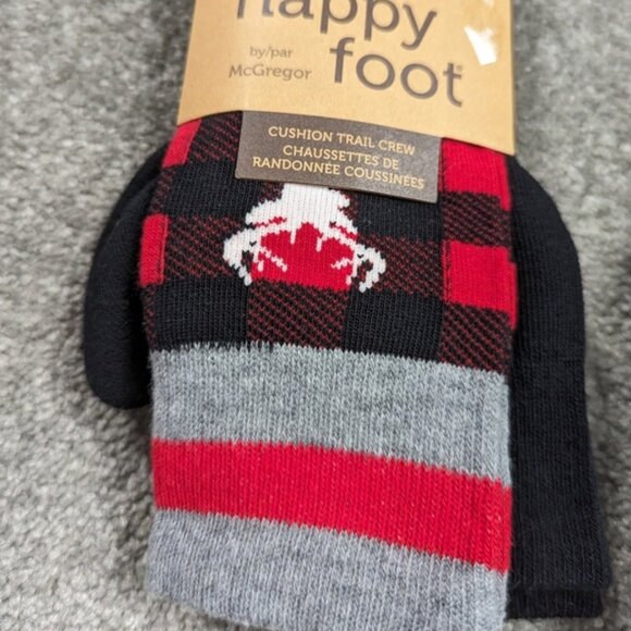 Happy Foot Set of 6 Happy Foot Cabin Cozy Socks - Crew Length, Cushioned Winter - Picture 6 of 8